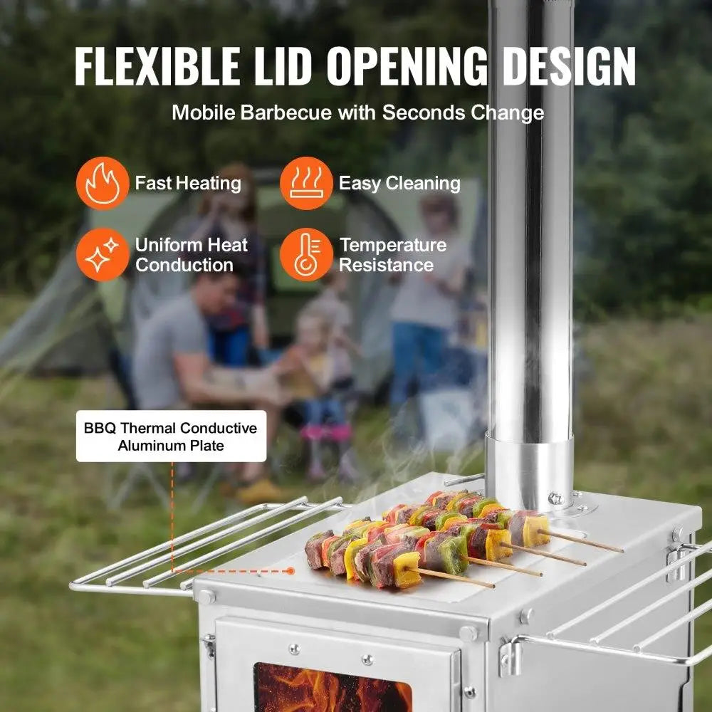 Stainless Steel Wood Stove
