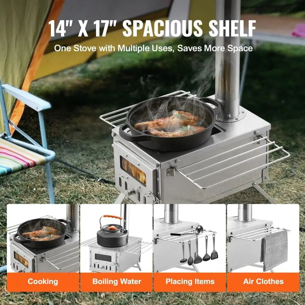 Stainless Steel Wood Stove