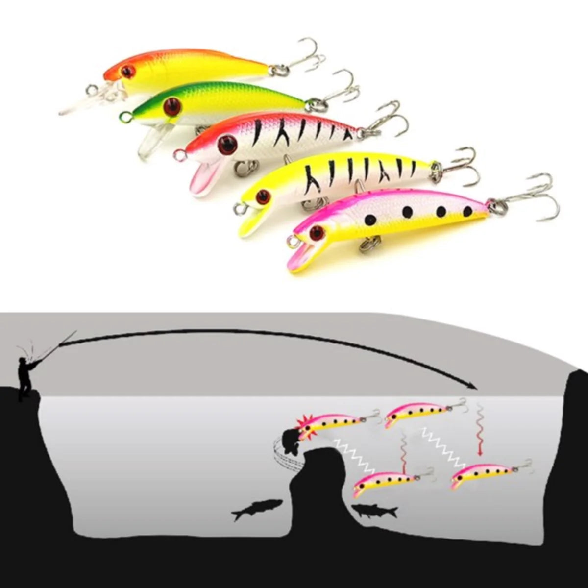 30PCS Fishing Lures