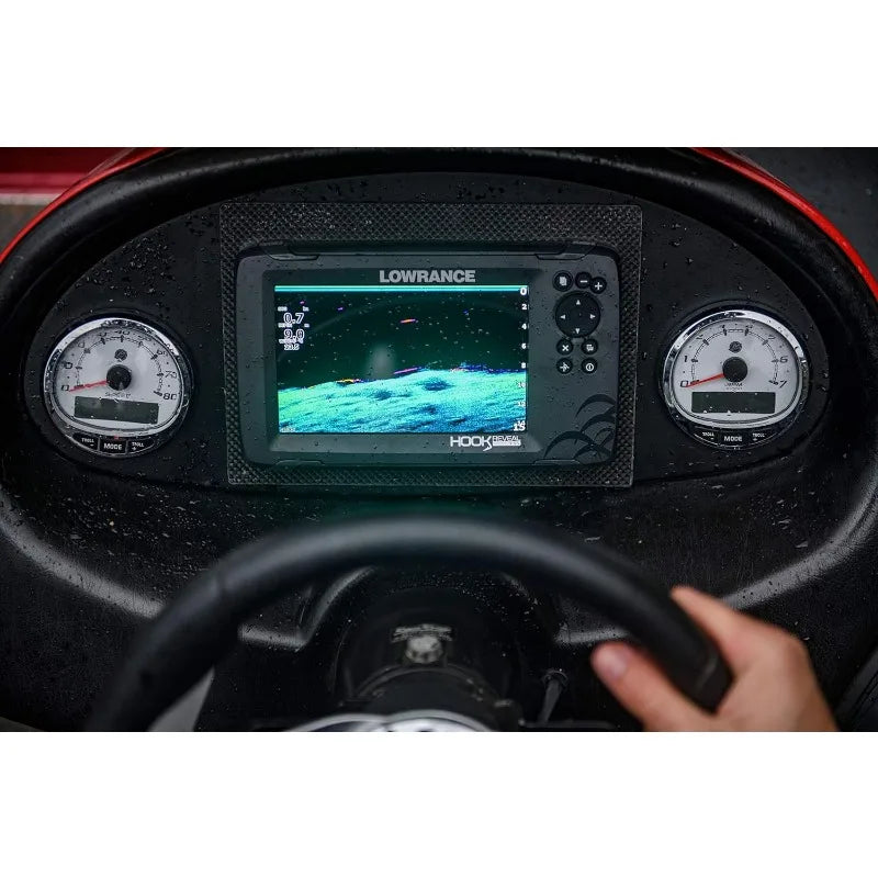Lowrance HOOK Reveal 5", 7" and 9" Fish Finders with Transducers