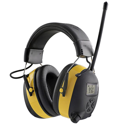 NEW Upgraded Bluetooth 5.4 Hearing Protection Headphones with FM Radio 30dB NRR Safety Earmuffs for Mowing, Workshops
