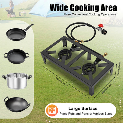 Camping Double Burner Stove