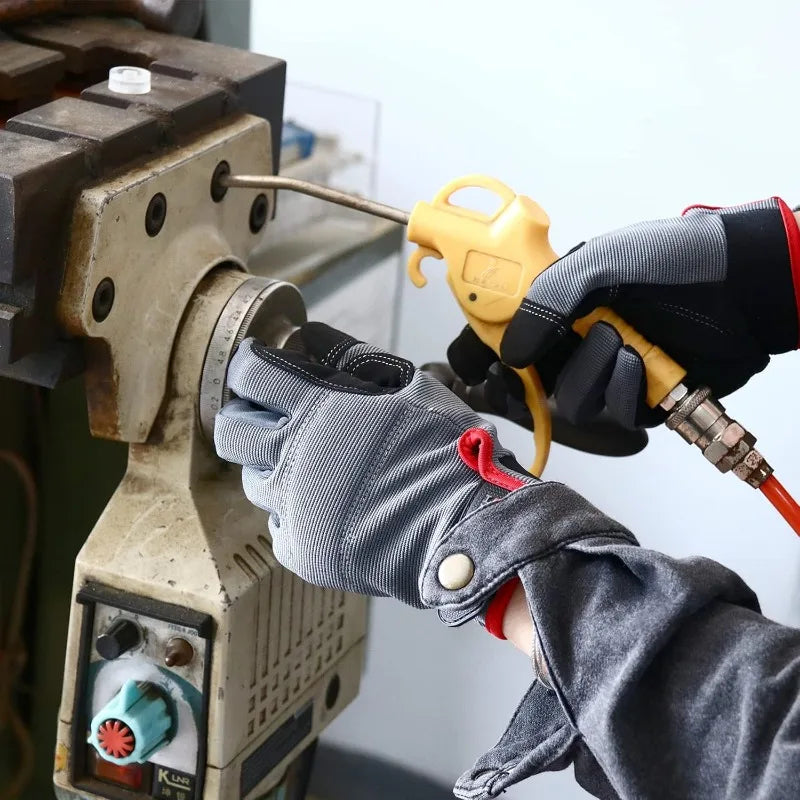 Work Gloves for Men & Women, Utility Mechanic Working Gloves Touch Screen, Flexible Yard Work Gloves