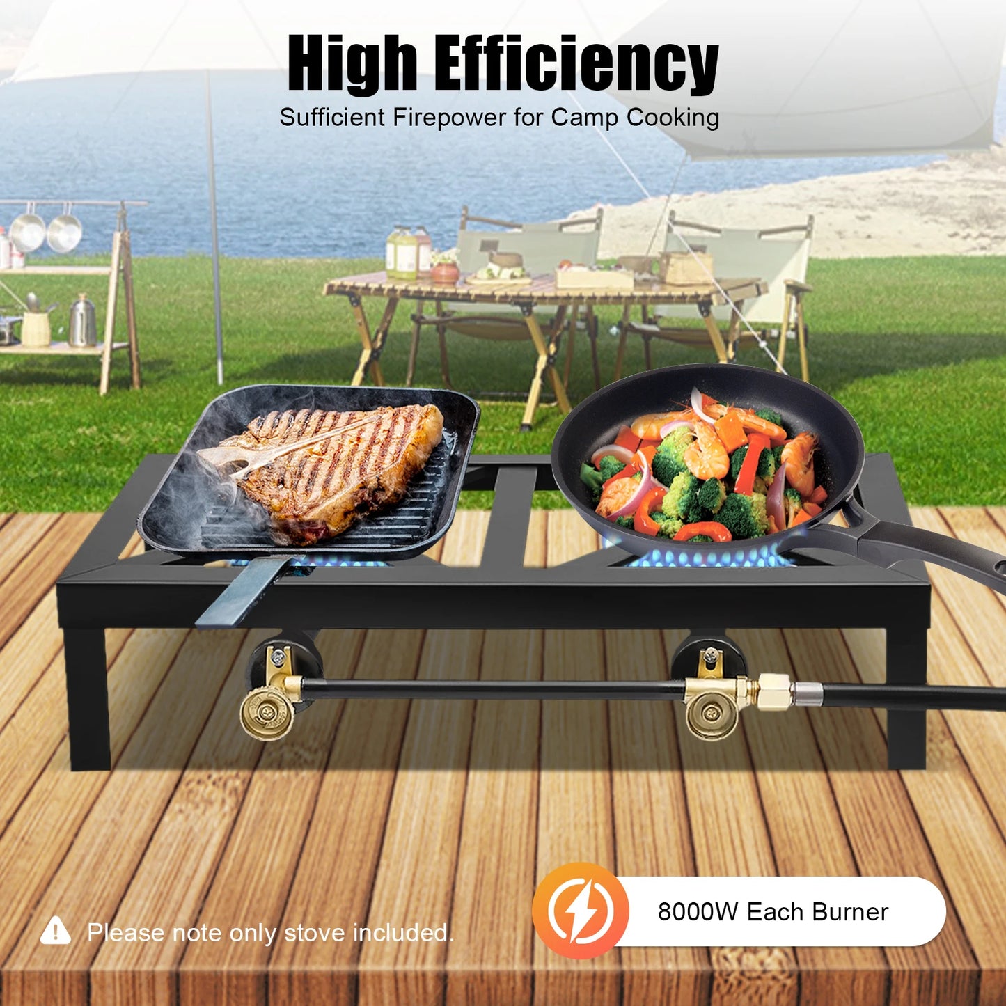 Camping Double Burner Stove